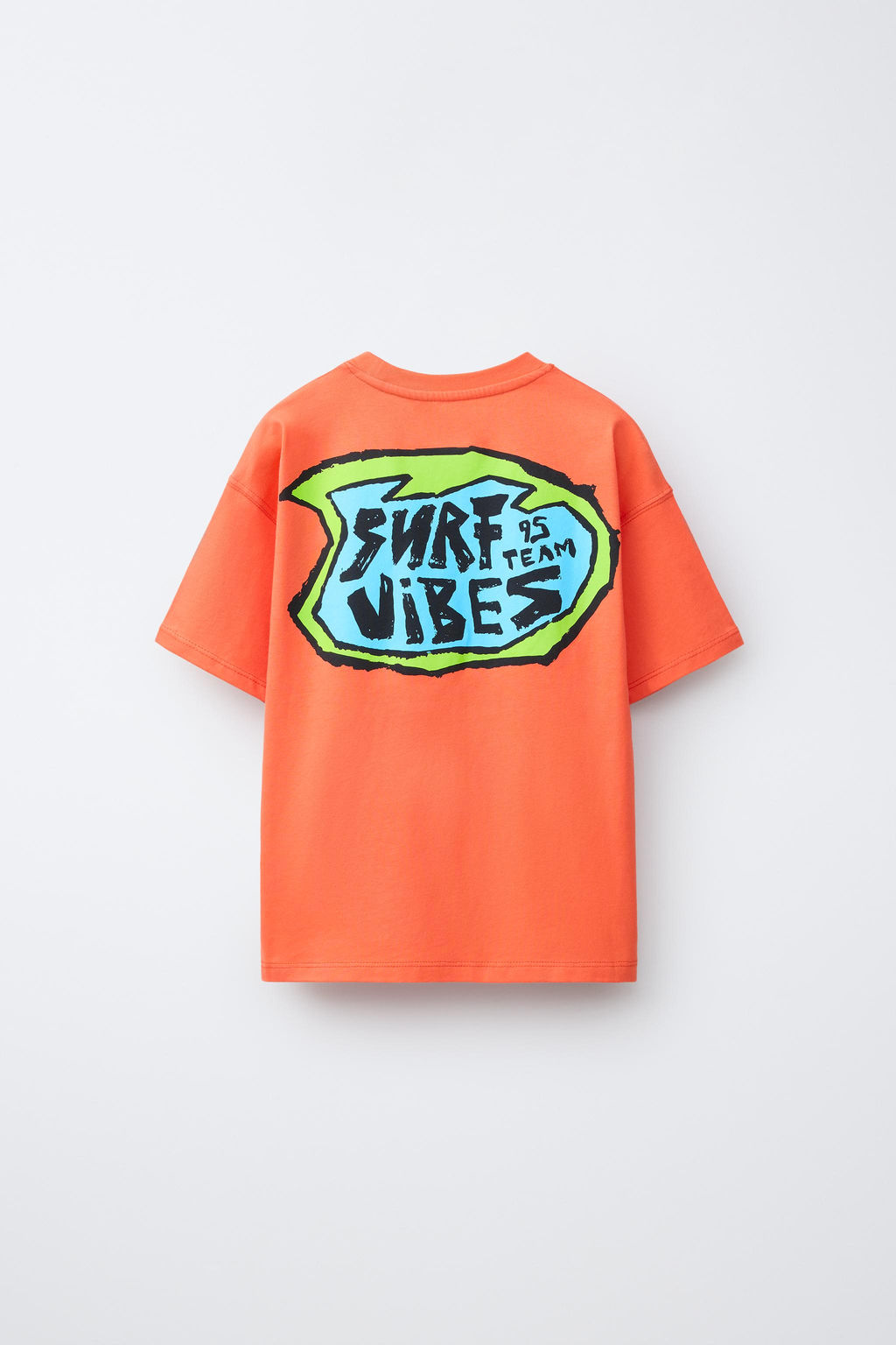 CAMSIETA ESTAMPADO SURF / Naranja - Zara фото 2