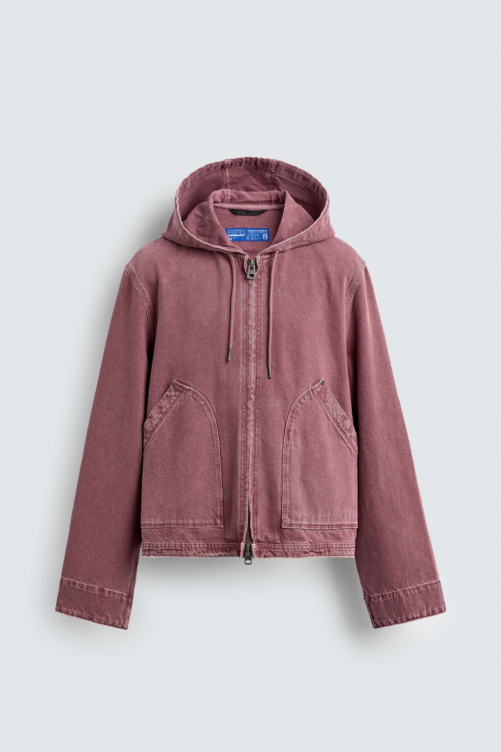 WASHED HOODIE JACKET - Zara фото 7
