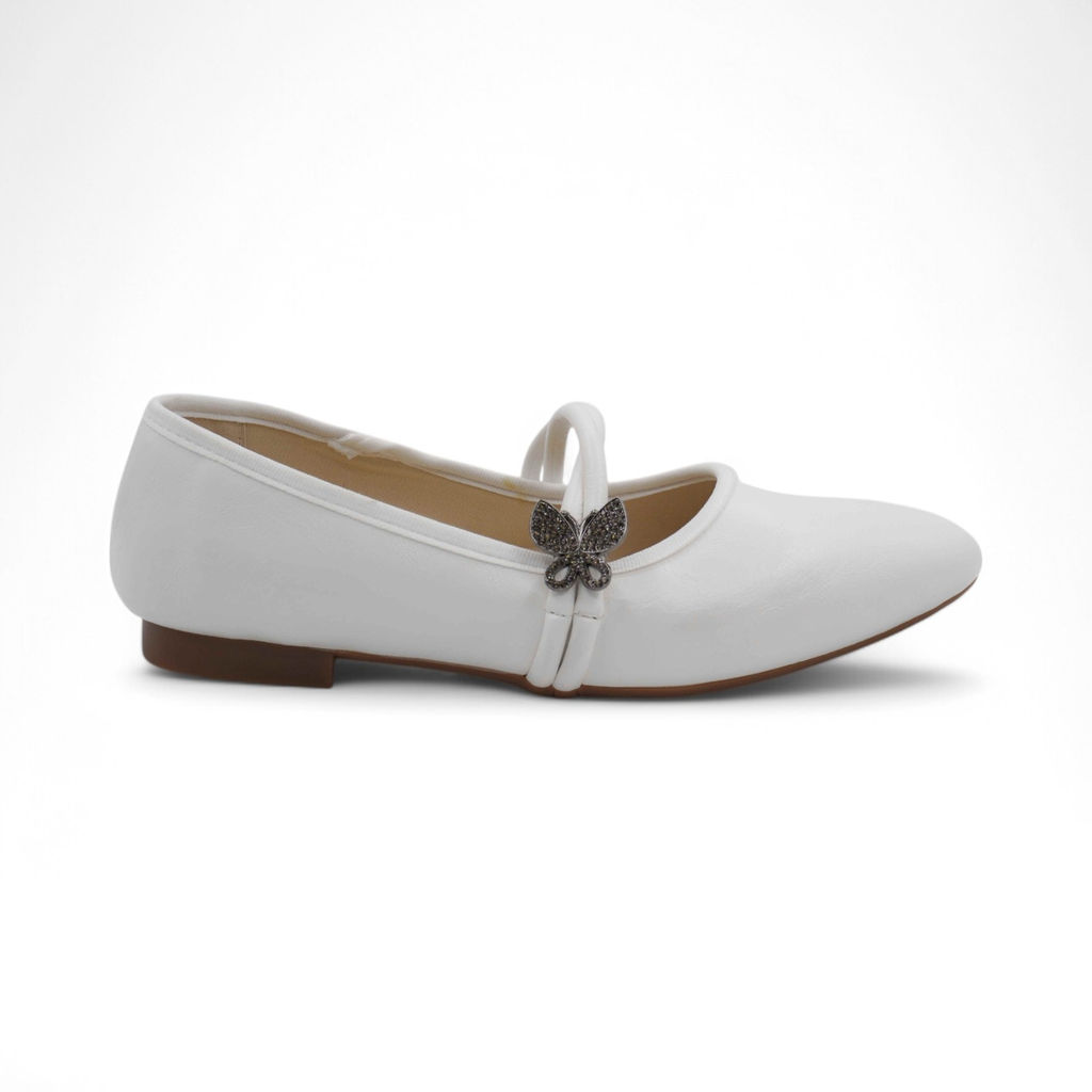 Женские балетки W1-3B белые - Sport фото 2