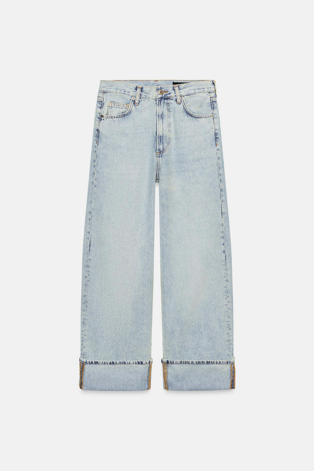 JEANS ZW COLLECTION BAGGY TIRO MEDIO / Azul claro - Zara фото 5