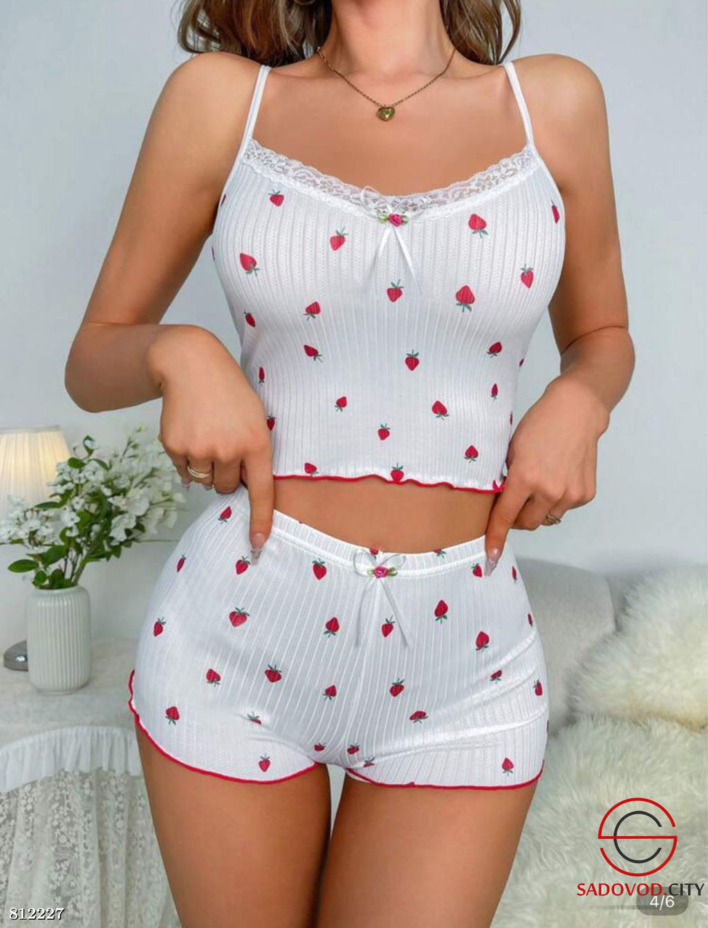 Пижама женская майка и шорты