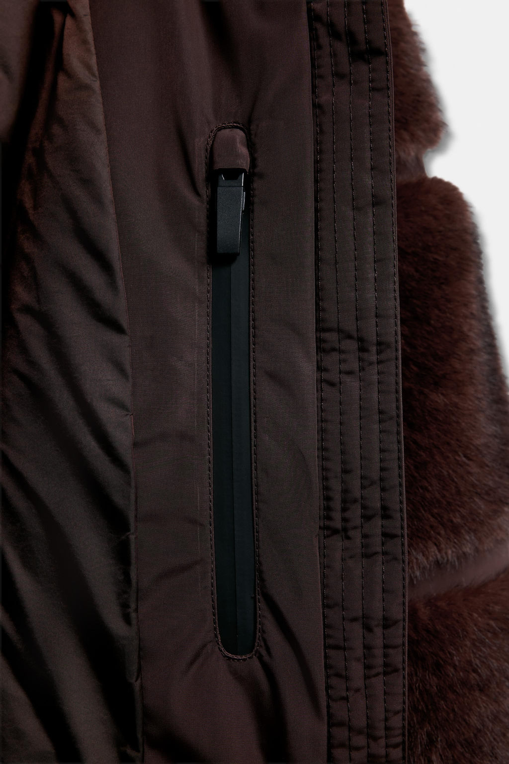 SHORT FAUX FUR COAT HEIQ XREFLEX SKI COLLECTION