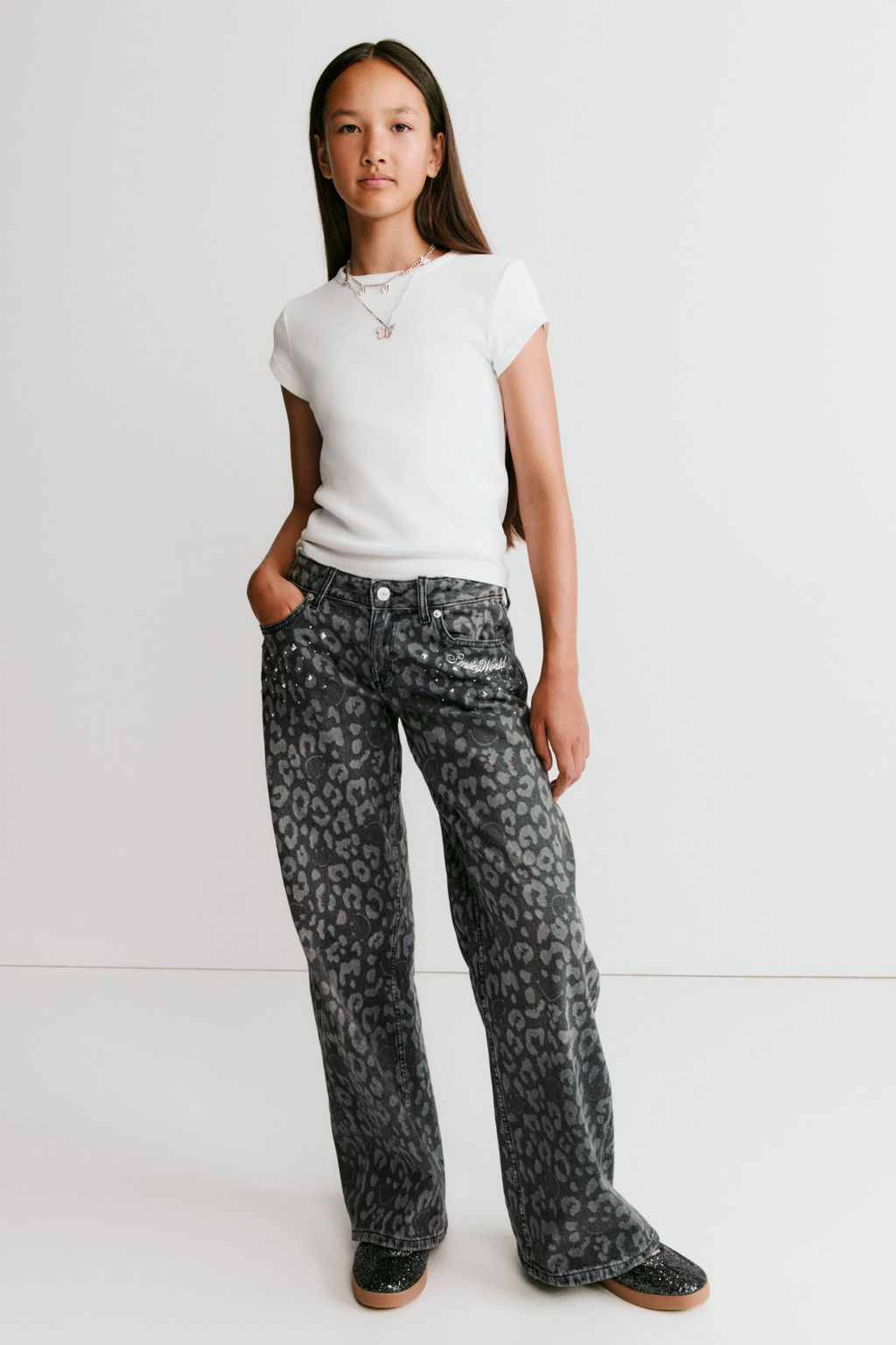 Wide Leg Low Jeans - H&m фото 2