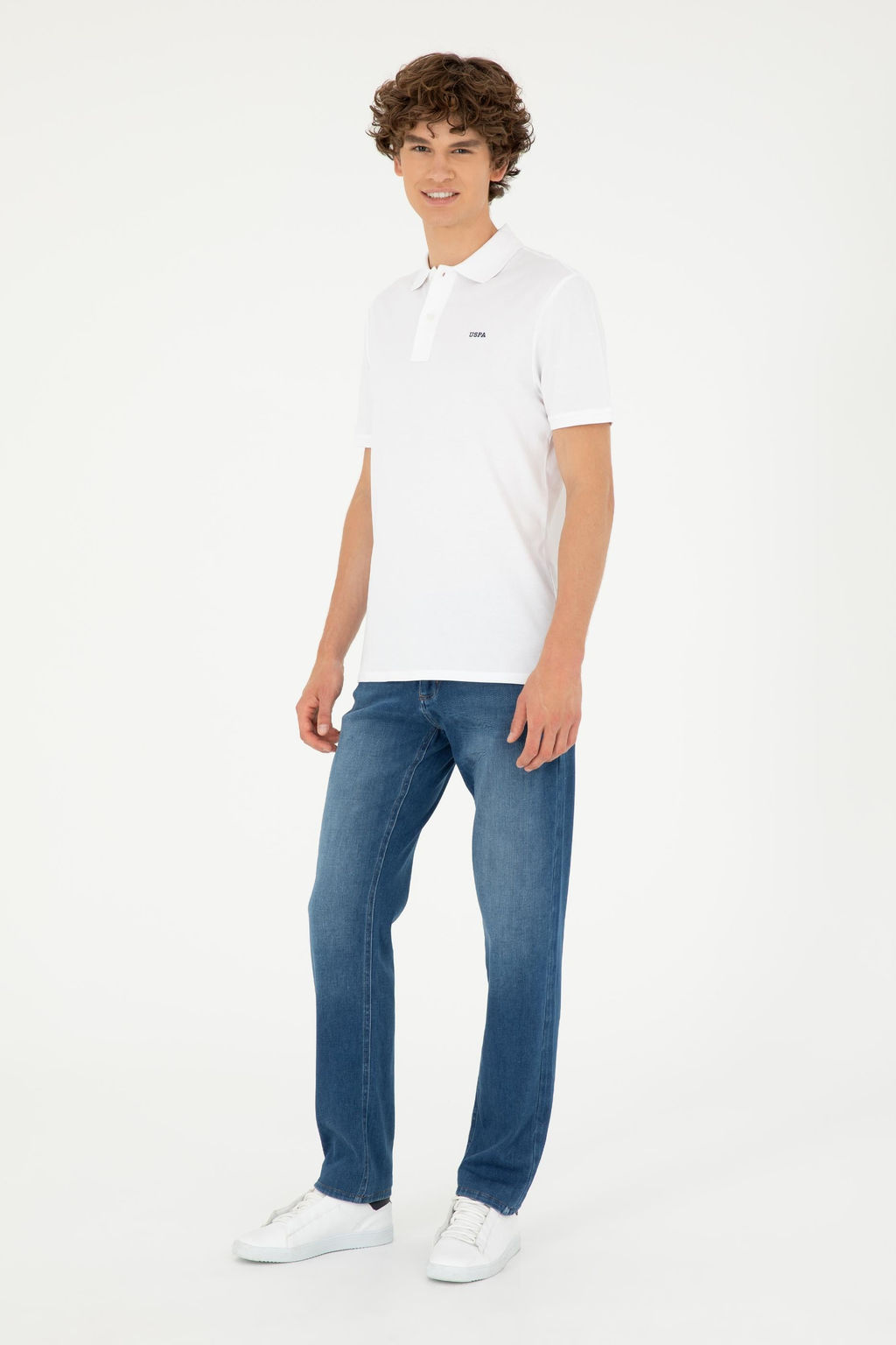 Футболка U.S. Polo Assn мужская белая из хлопка  фото 11