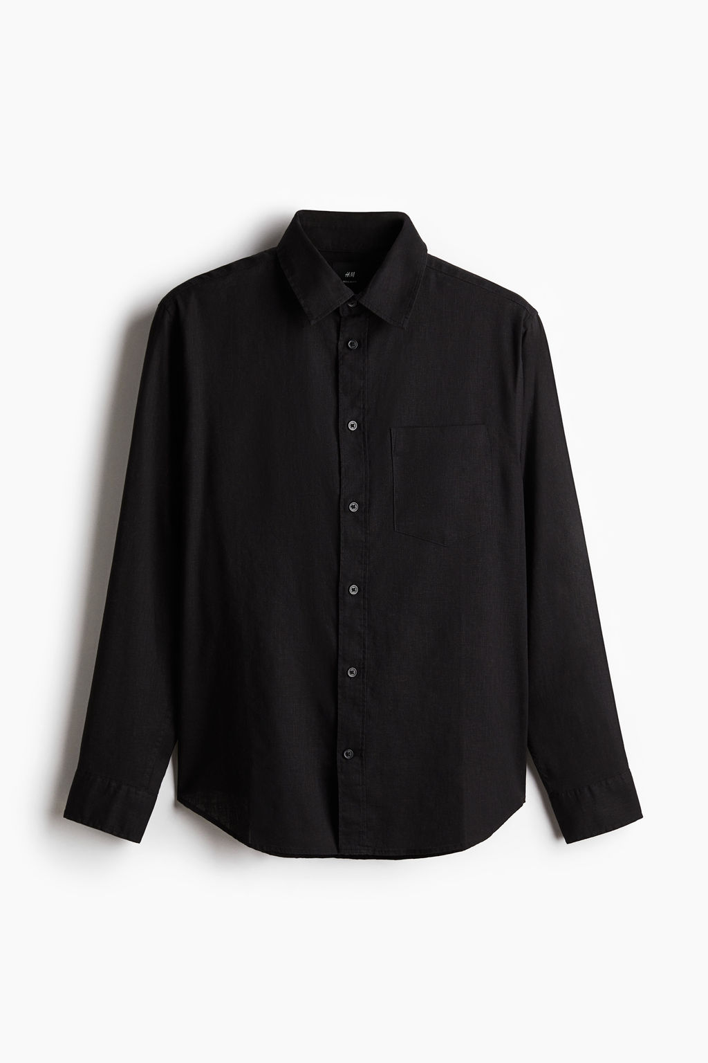 Camisa en mezcla de lino Regular Fit - H&m фото 3