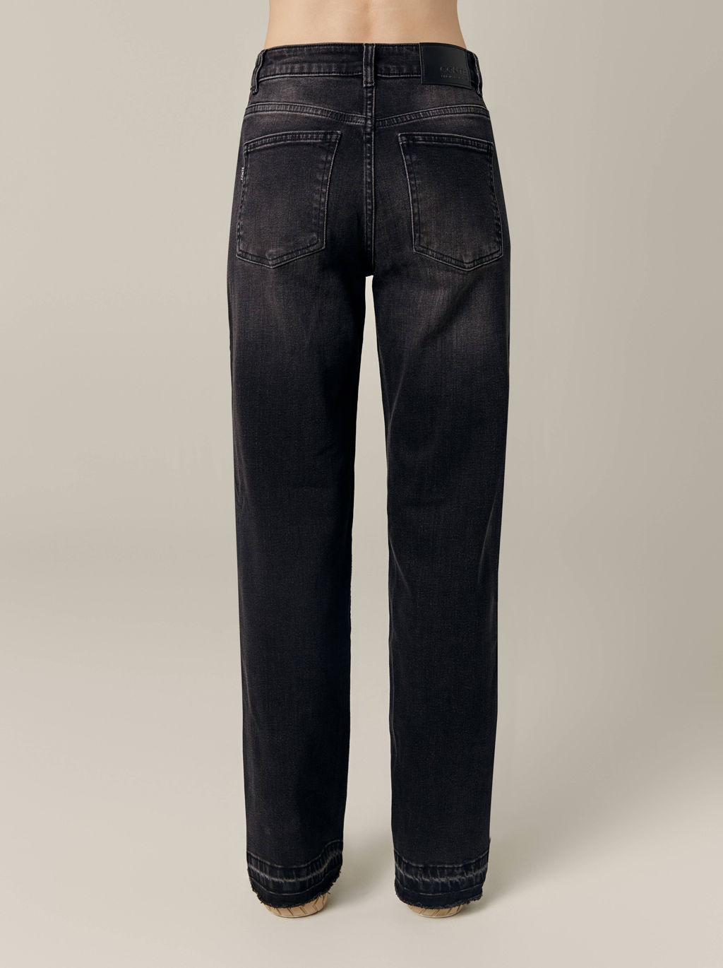 CONTE CON-716 Джинсы straight из eco-friendly денима с необработанным краем black - Conte elegant фото 2