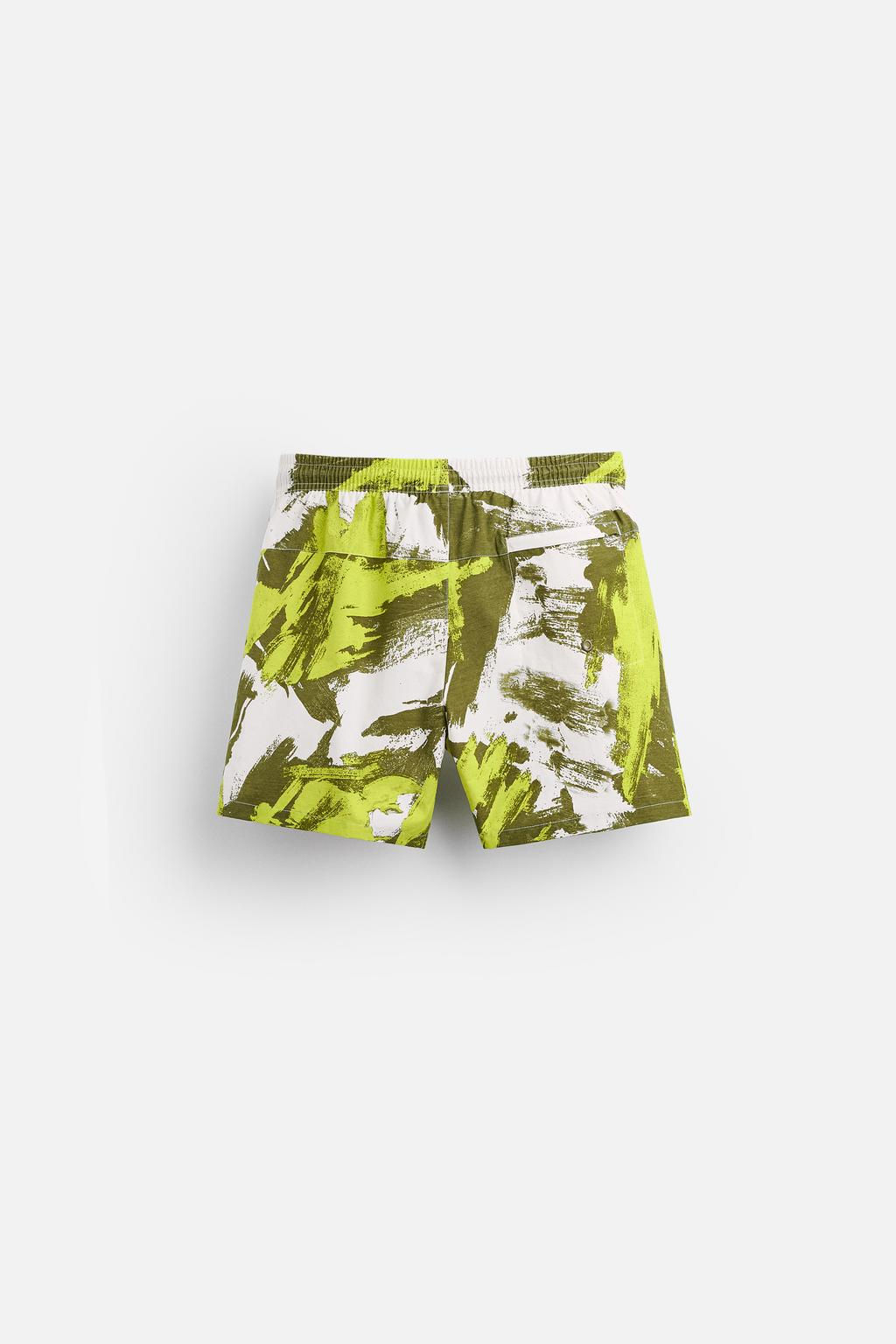 SOYUT DESENLI REGULAR FIT DENIZ SORTU - Zara фото 3