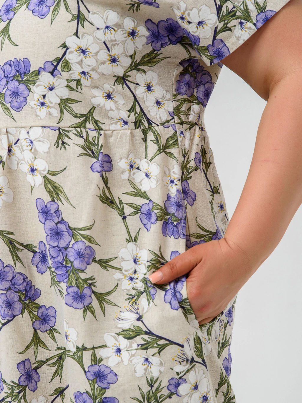 Платье Хлопок 70% Лён 30% Кострома 2 - Оптима фото 64