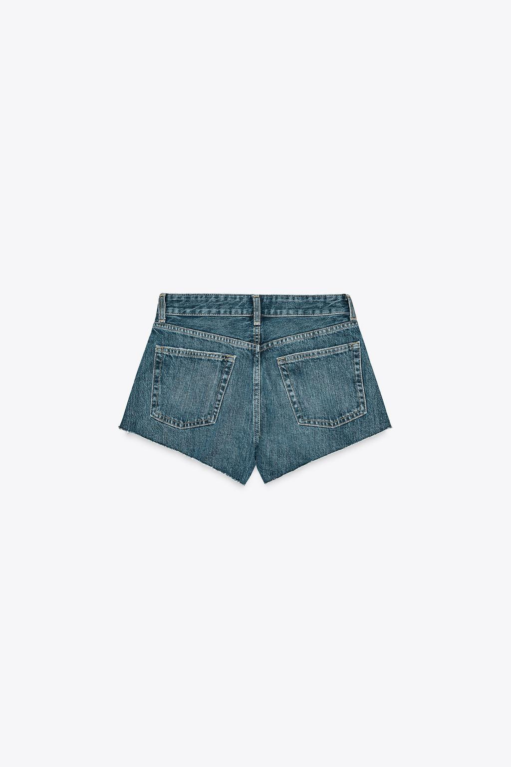MID-WAIST TRF MINI DENIM SHORTS - Zara фото 13