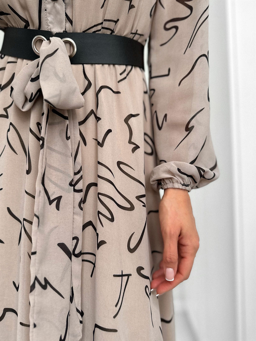 Платье Кэсси (серо-бежевый) - Nadi bordo фото 6