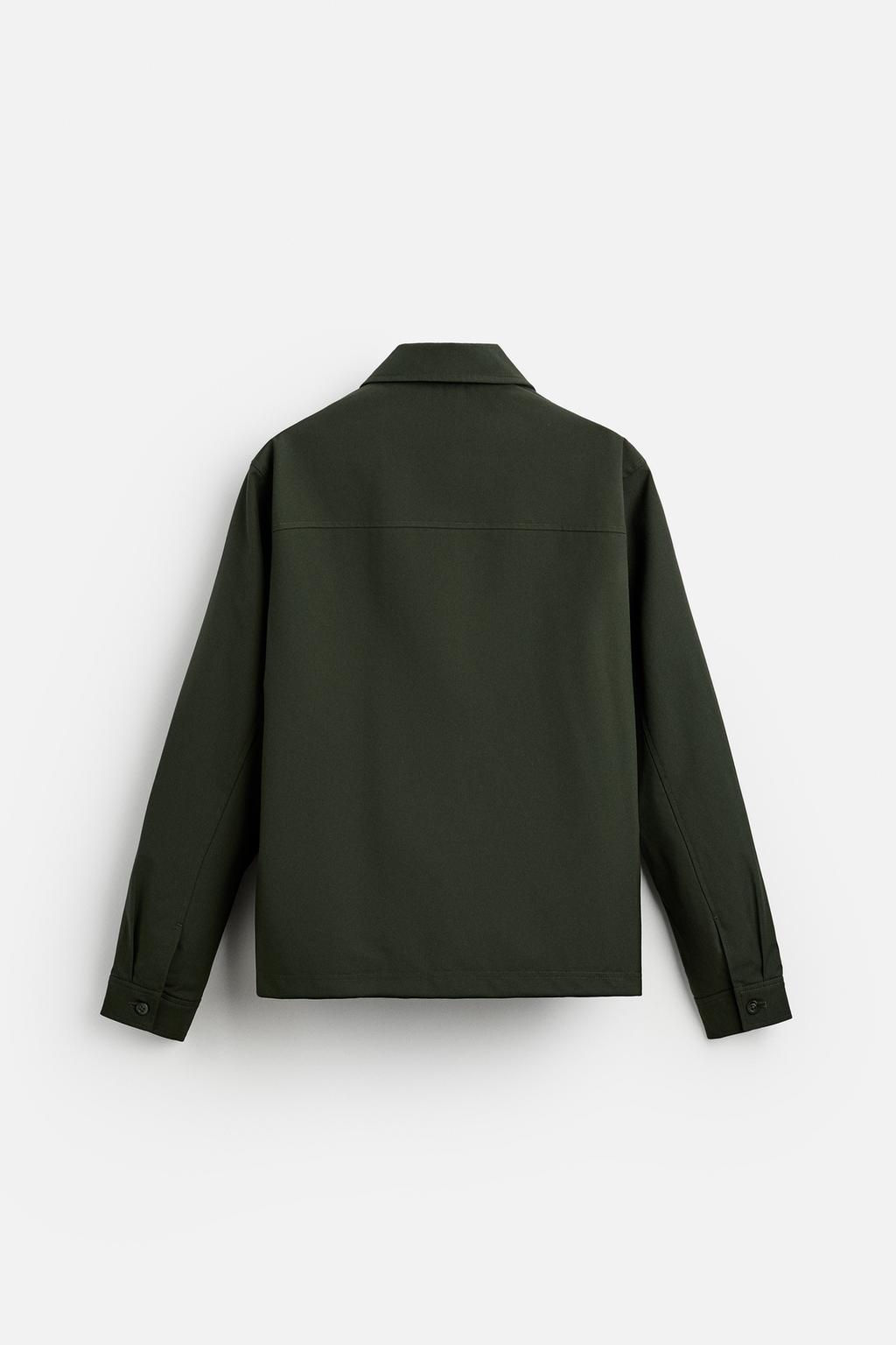 PADDED REGULAR FIT OVERSHIRT - Zara фото 7