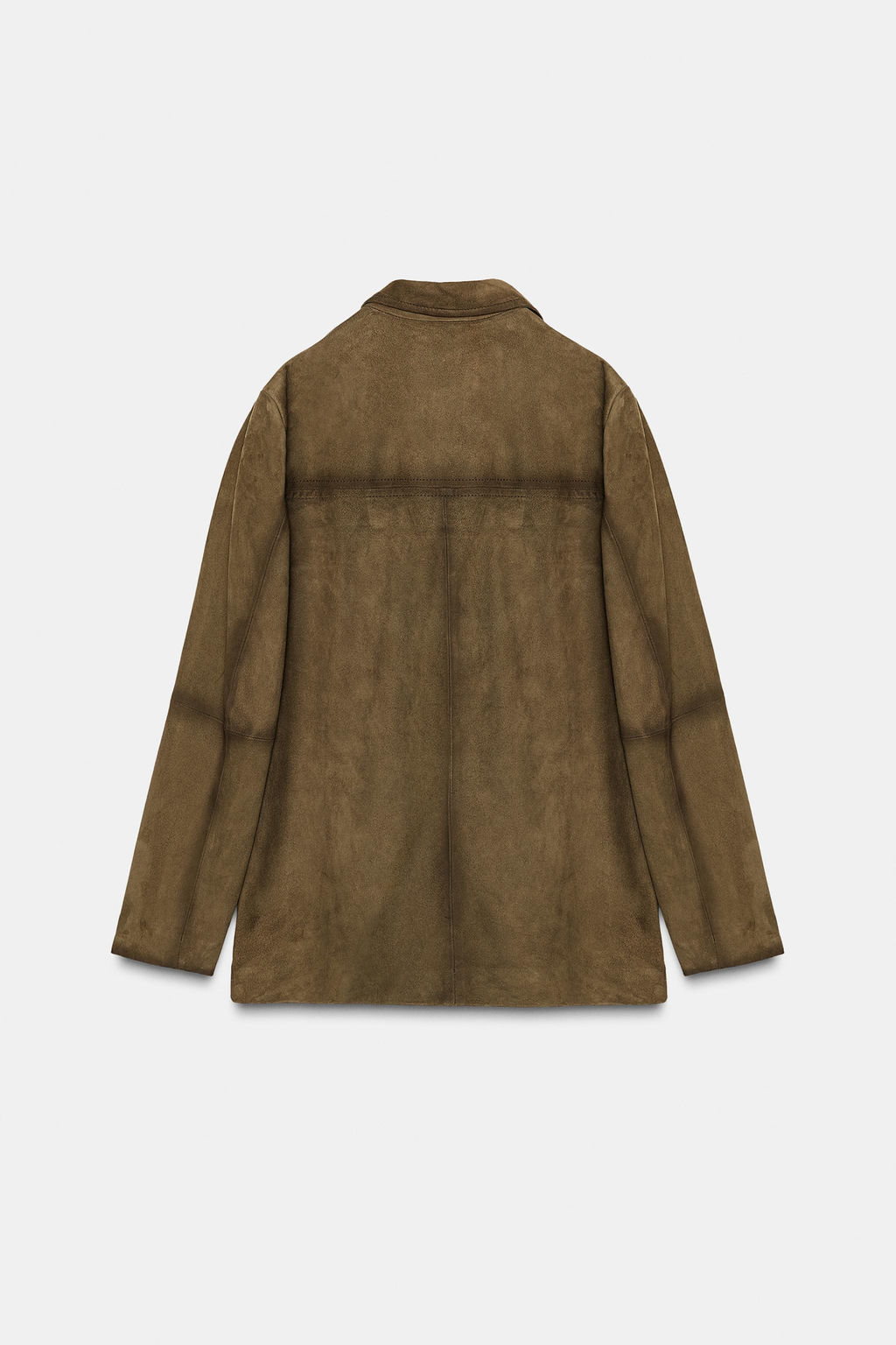 OVERSIZE 100% SUEDE LEATHER BLAZER ZW COLLECTION LIMITED EDITION - Zara фото 9