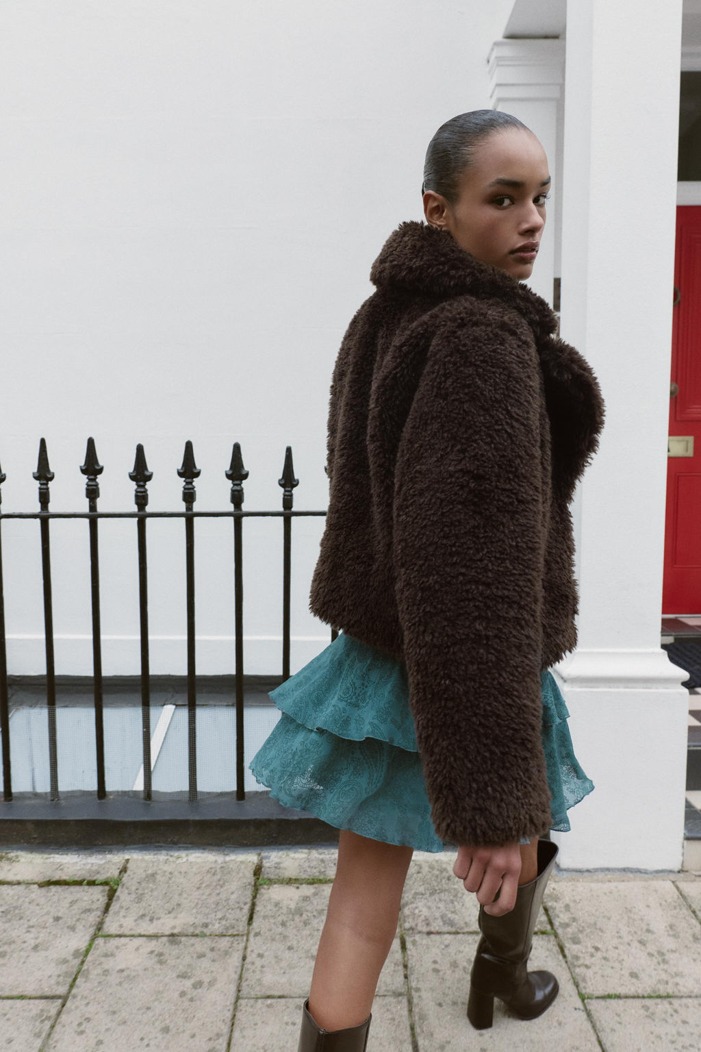 FAUX SHEARLING JACKET