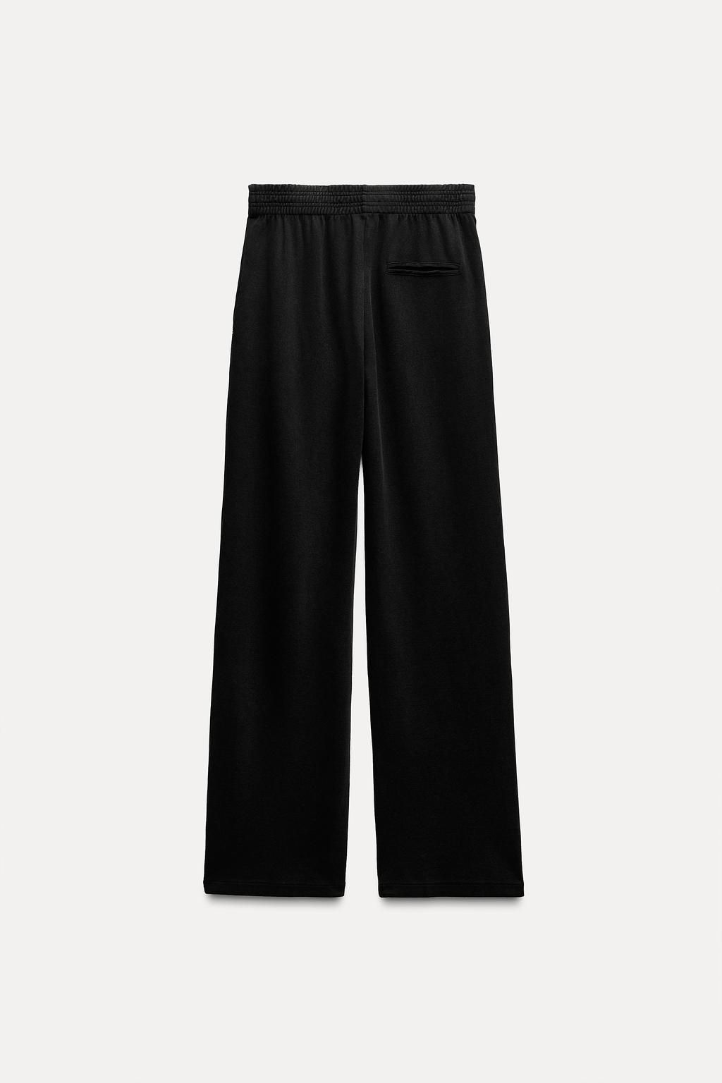 WASHED INTERLOCK TROUSERS - Zara фото 14