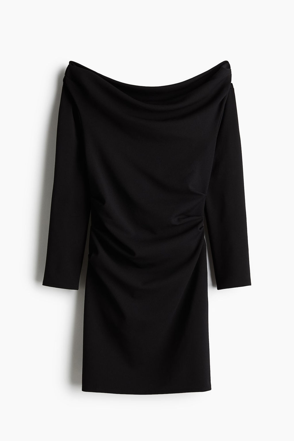 Vestido off-the-shoulder drapeado - H&m фото 4
