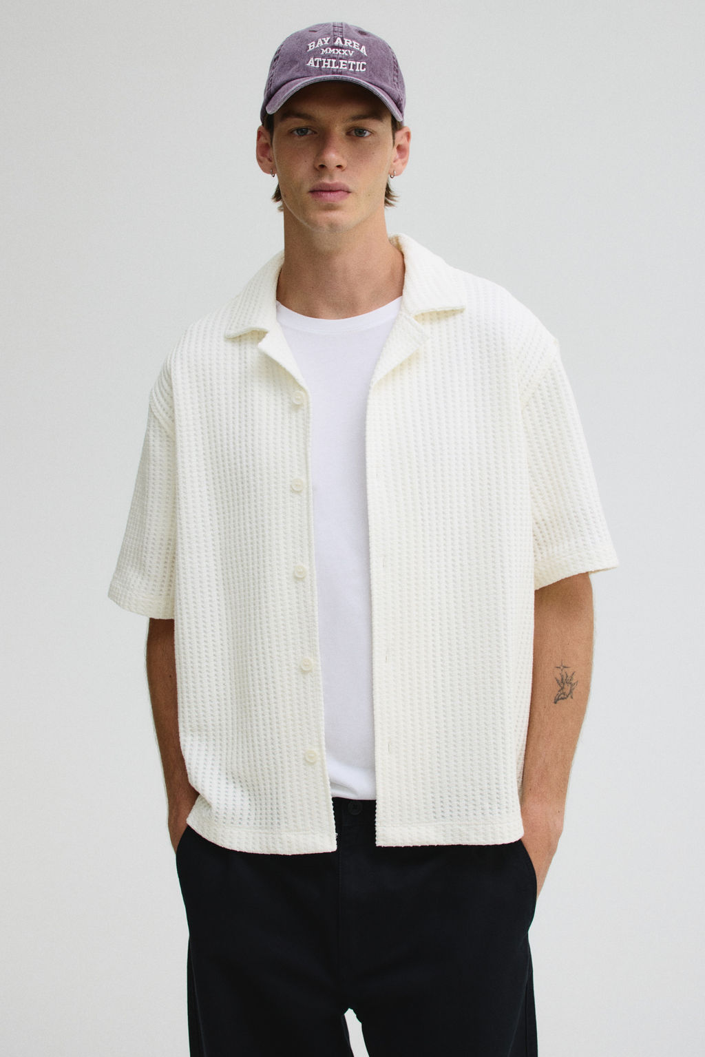Camisa resort gofrada Loose Fit - H&m фото 3