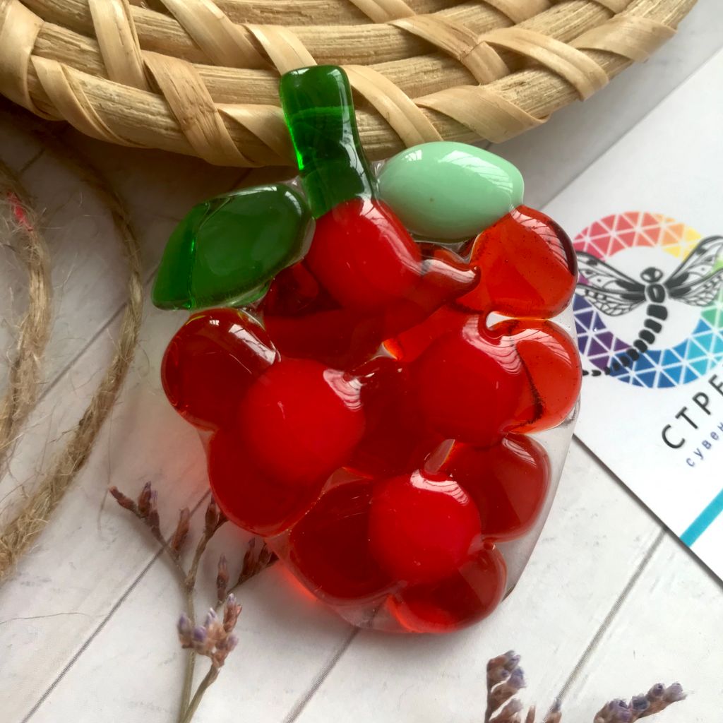 Брошь Малина - Стрекоза фото 3