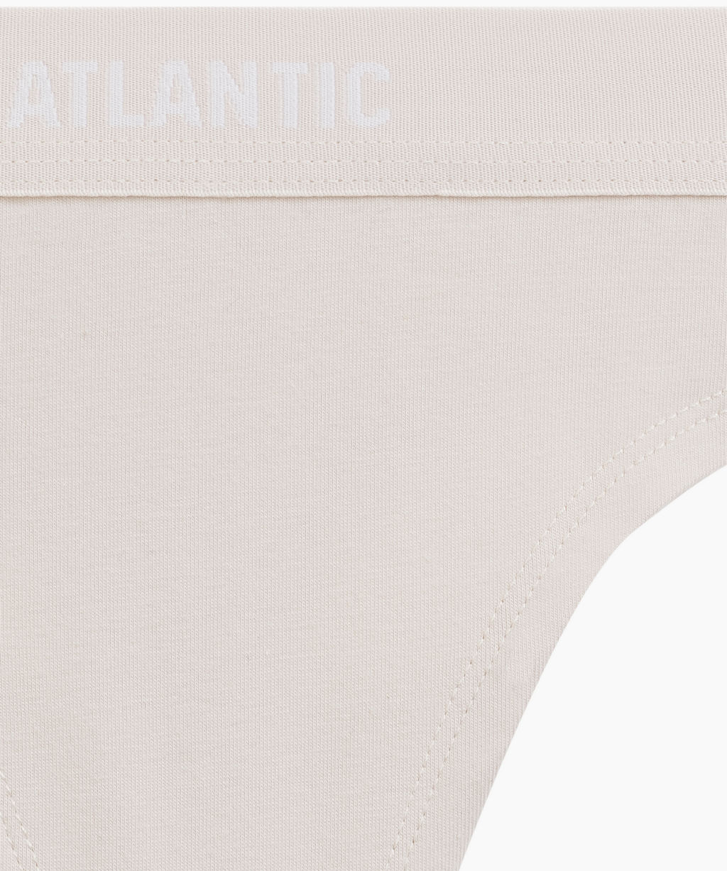 ATLANTIC 3CLP-013 Трусы стринги String - набор 3 шт. персиковый + песочный + светло-бежевый  фото 8