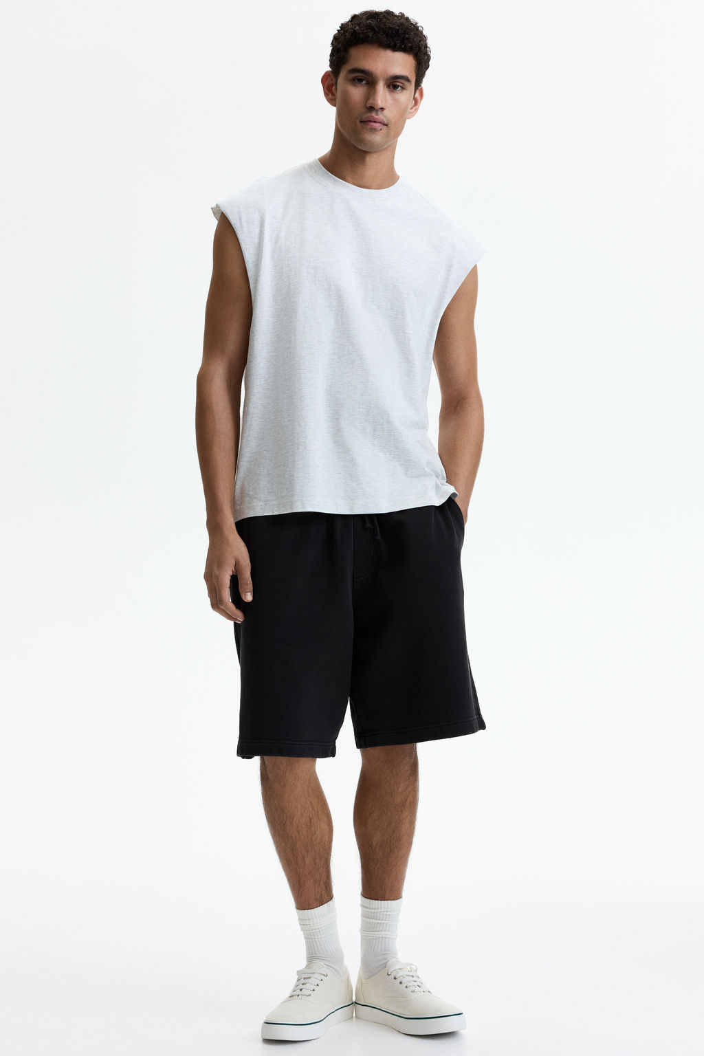 Camiseta sin mangas en algod?n Relaxed Fit - H&m фото 6