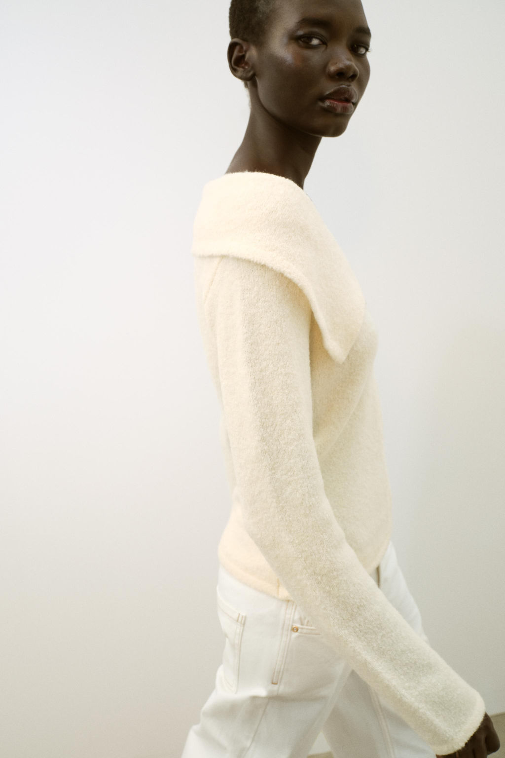 ZIP-UP LAPEL TOP - Zara фото 3