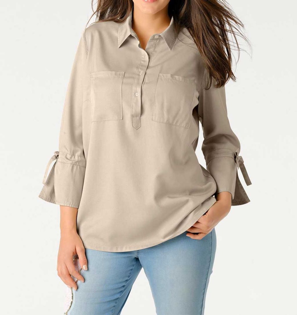 Блузка, бежевая - Patrizia dini фото 6