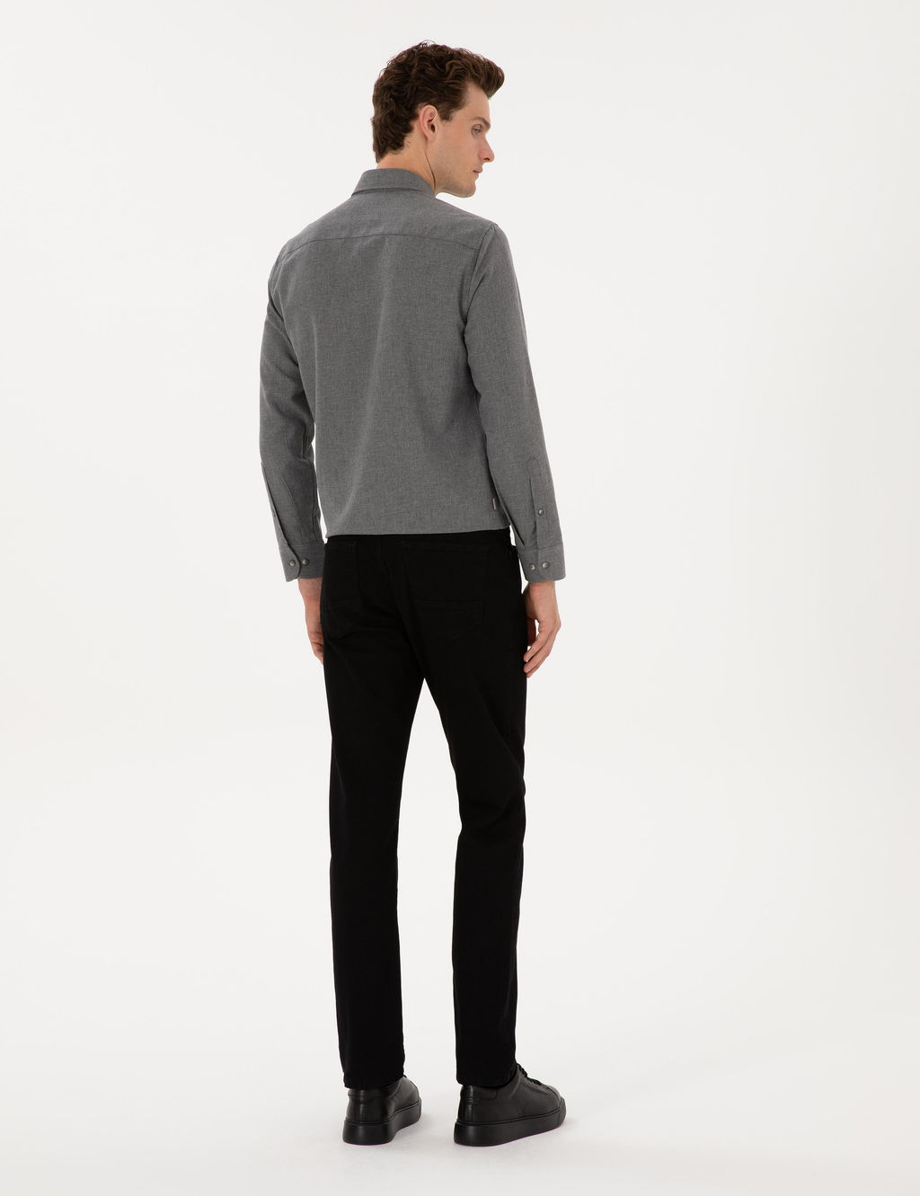 Siyah Straight Fit Jean Pantolon - Pierre cardin фото 4