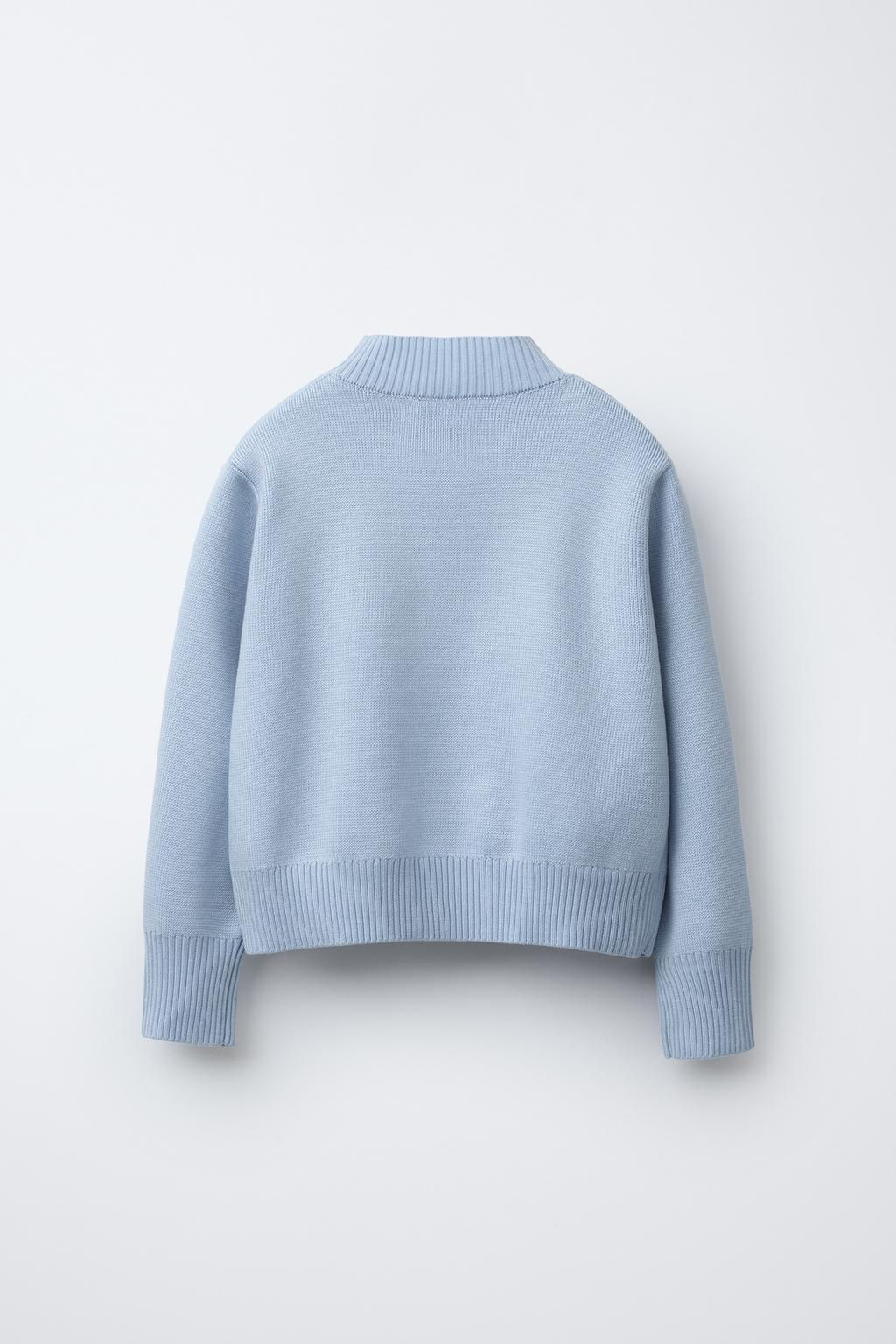 HIGH NECK KNIT SWEATER - Zara фото 3