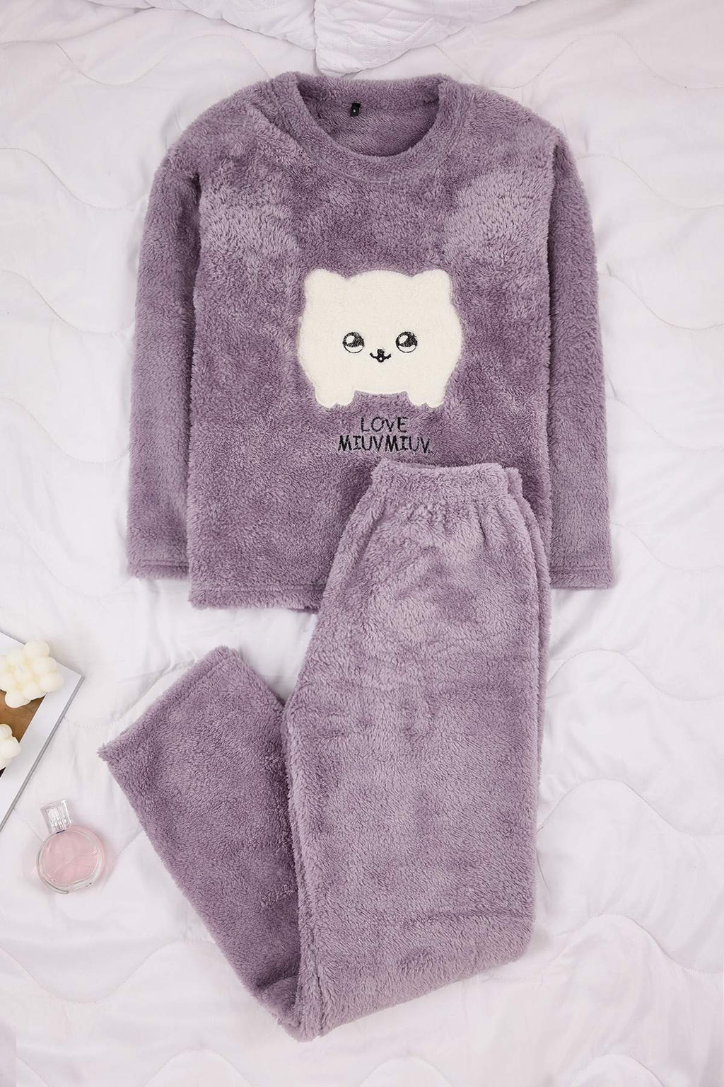 Gri Animal Patchli Wellsoft Orme Pijama Tak?m? THMAW26PT00231 - Trendyolmilla фото 5