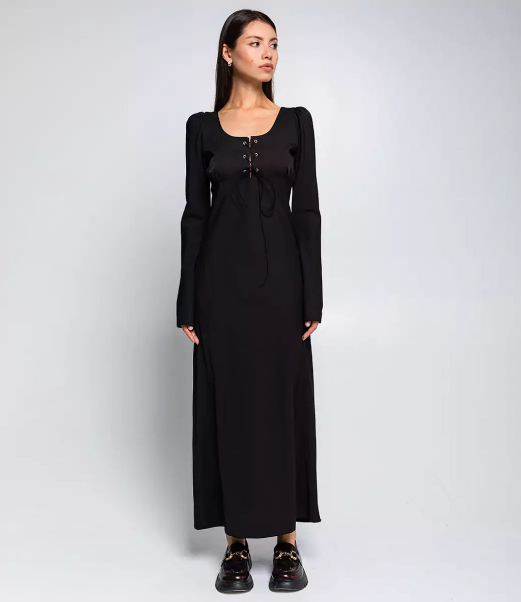 Платье #БШ2804, чёрный