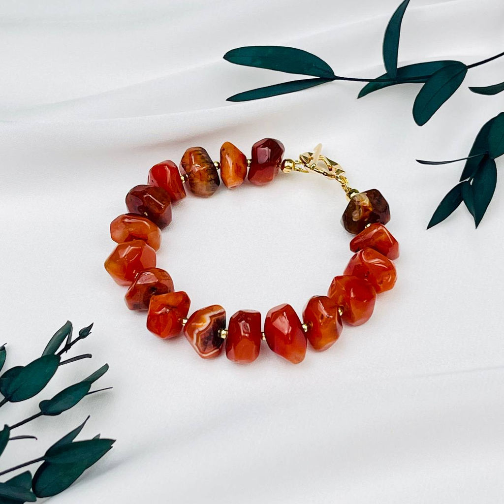 Браслет из Сардоникса 17,5 см