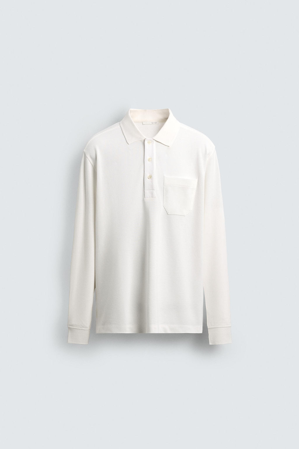 POLO PIQU? REGULAR FIT BOLSILLO / Blanco roto - Zara фото 8