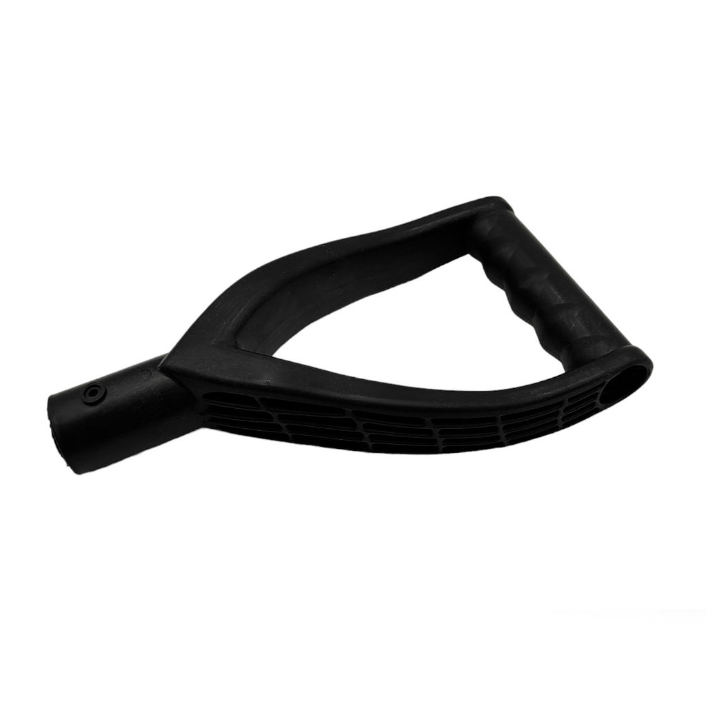 Лопата снеговая "Медведь" п/эт. черная,с ал.накл.,с ал.чер.,ручкой "Элита",доп.ручк на чер.500х380мм