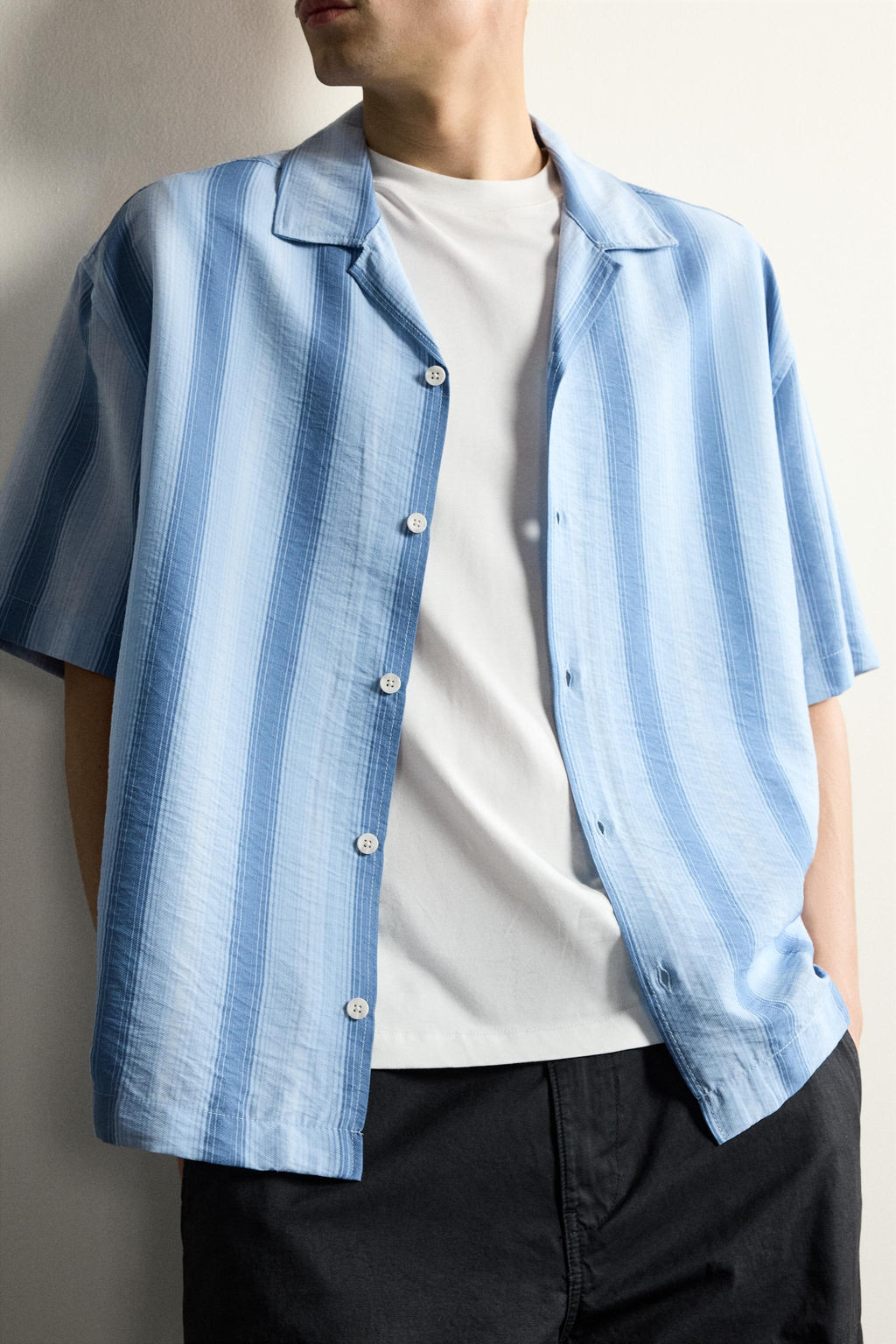 CAMISA REGULAR FIT FLUIDA / rayas - Zara фото 5