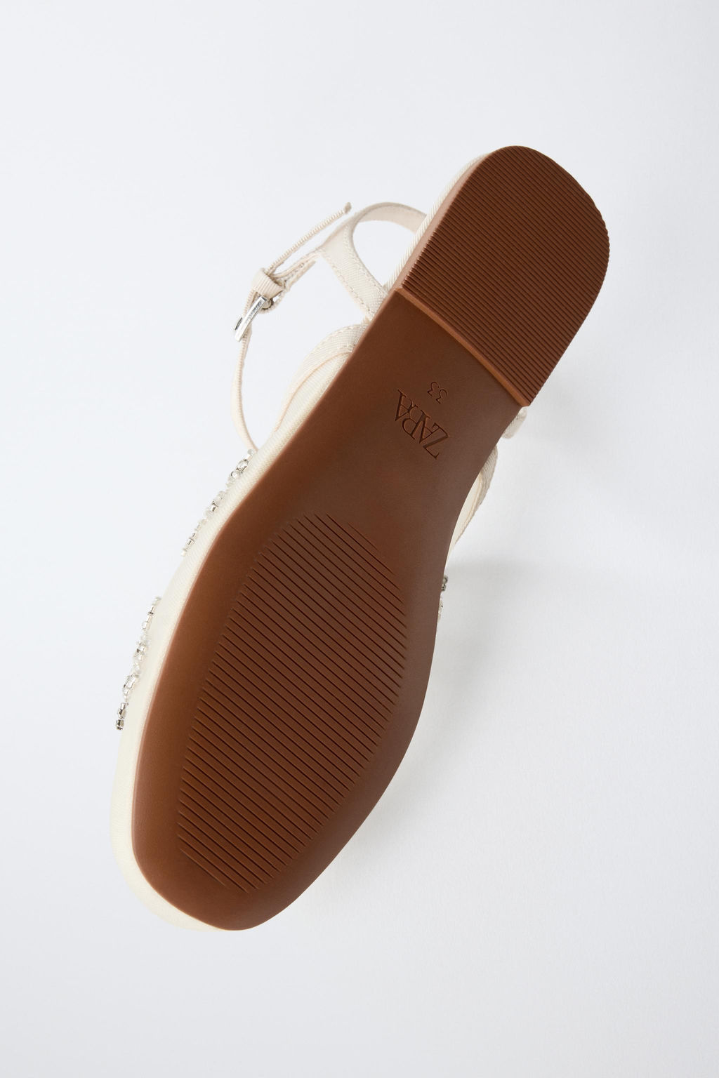 EMBROIDERED FANCY SLINGBACK BALLET FLATS - Zara фото 8