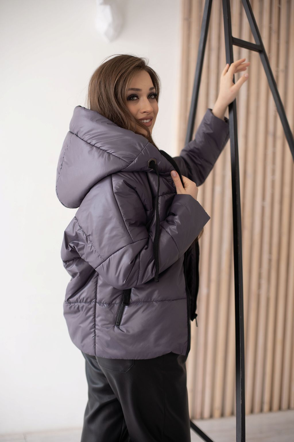 Куртка женская демисезонная 22690 (лиловый) - Kankan фото 3