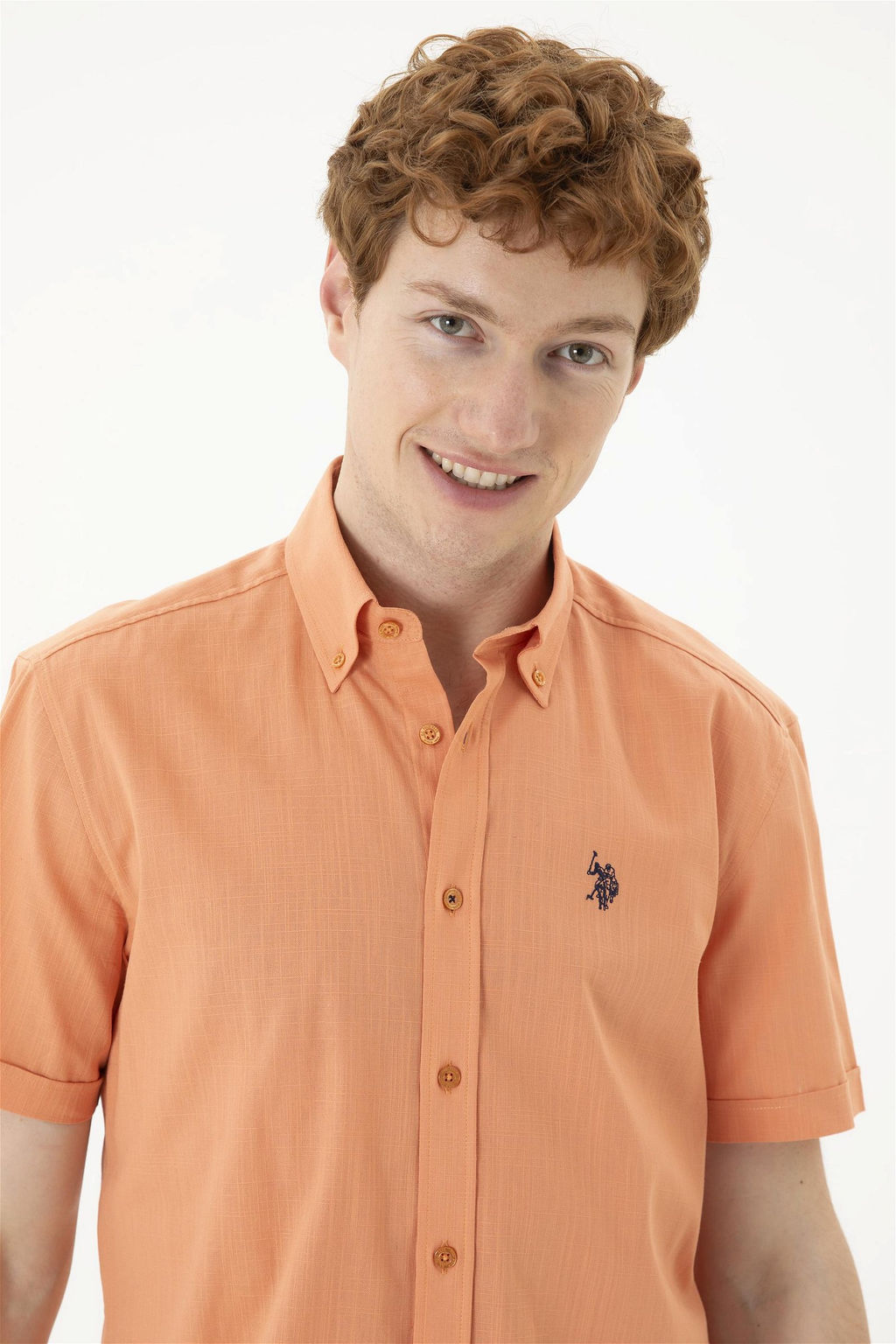 U. S. Polo Assn / Мужская рубашка с коротким рукавом в плитку - U.s. polo assn фото 2