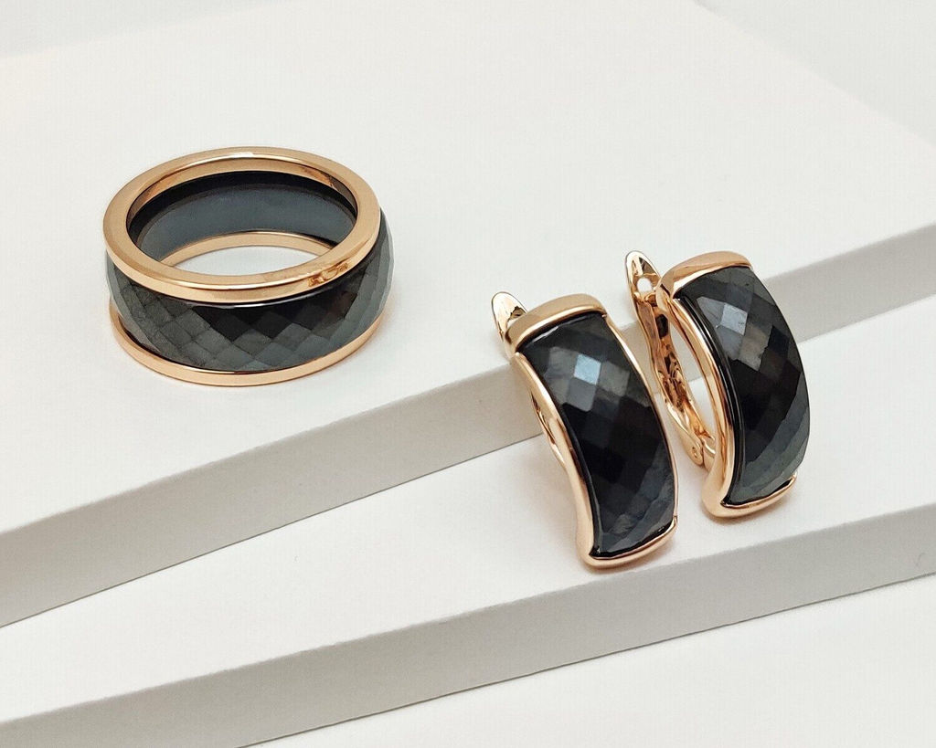 Комплект Кольцо и Серьги