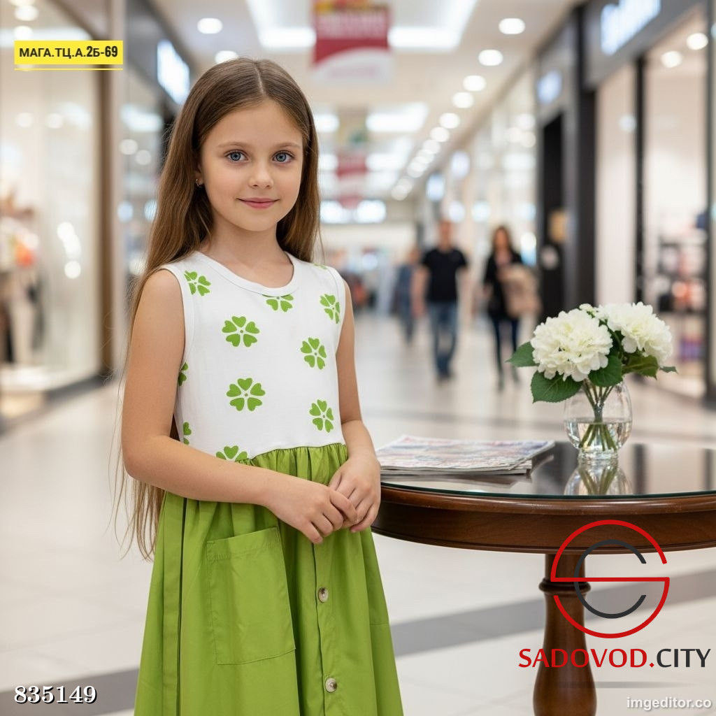 Платье для девочки с рисунком