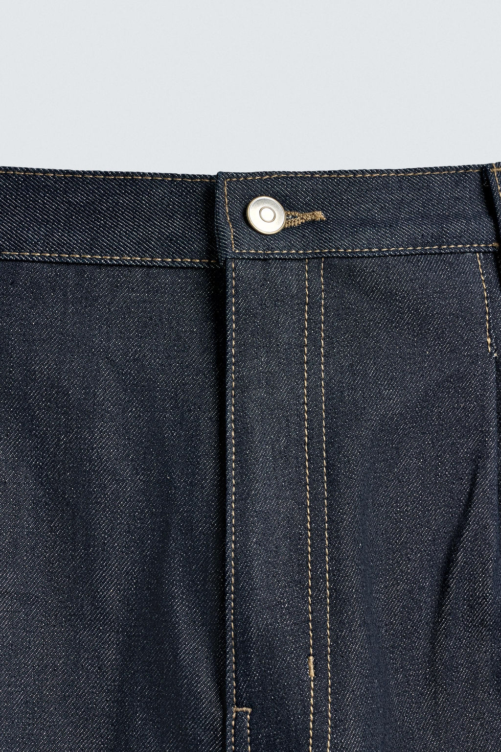 PLEATED RELAXED FIT DENIM BERMUDA SHORTS - Zara фото 8