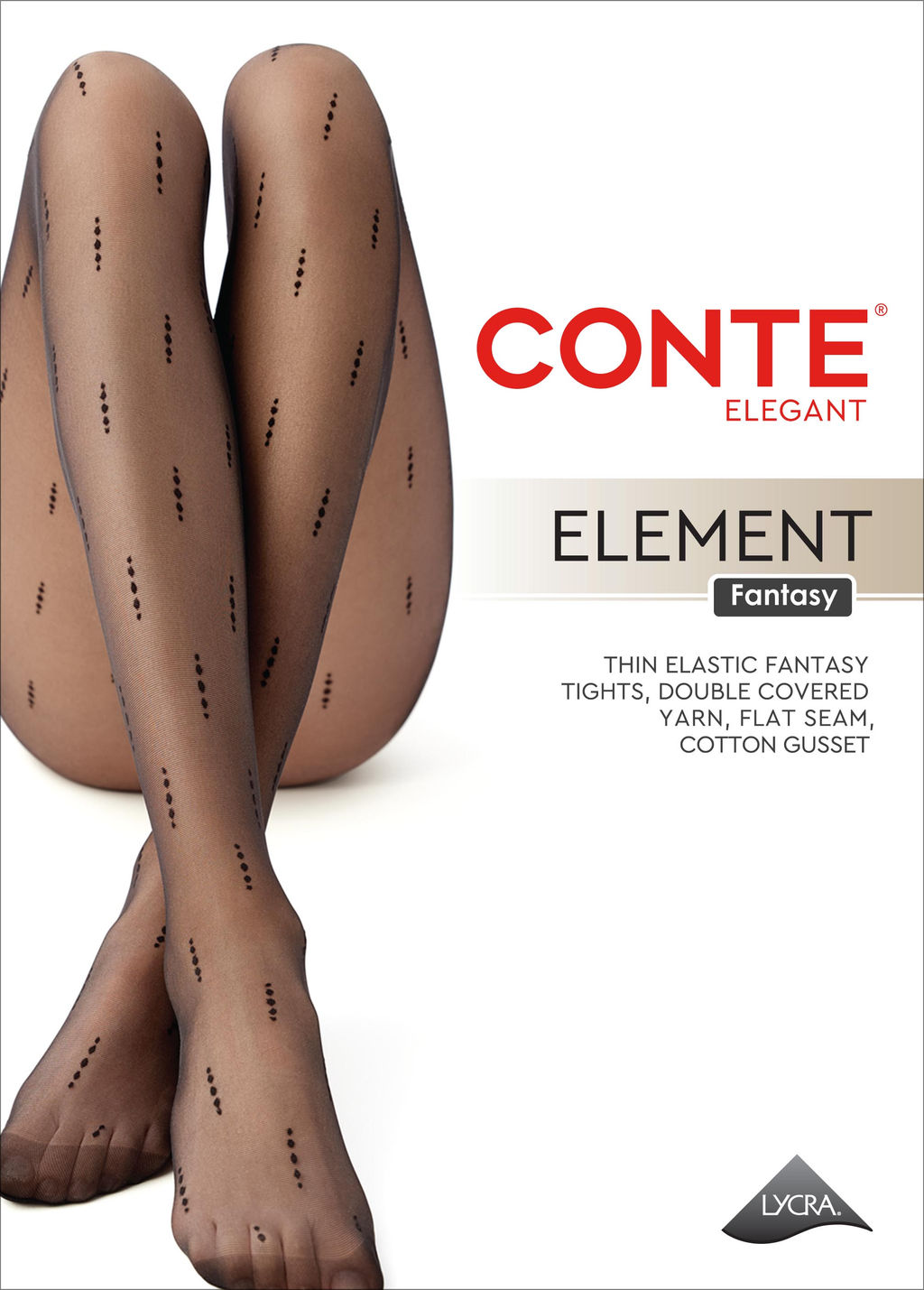 Колготки фантазийные CONTE ELEMENT Колготки женские nero - Conte elegant фото 4