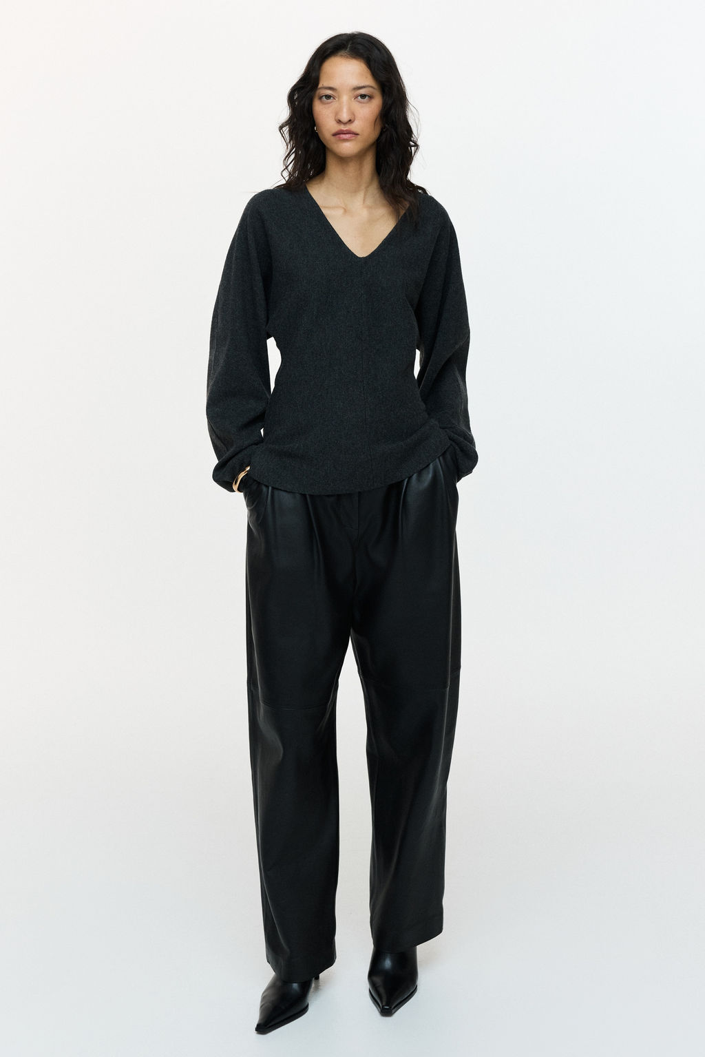 Top de punto con escote en V - H&m фото 7