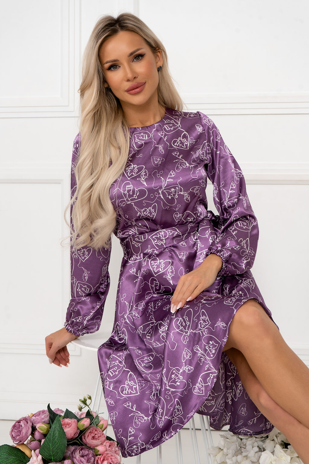 Платье Open Style 6612 фиолетовый