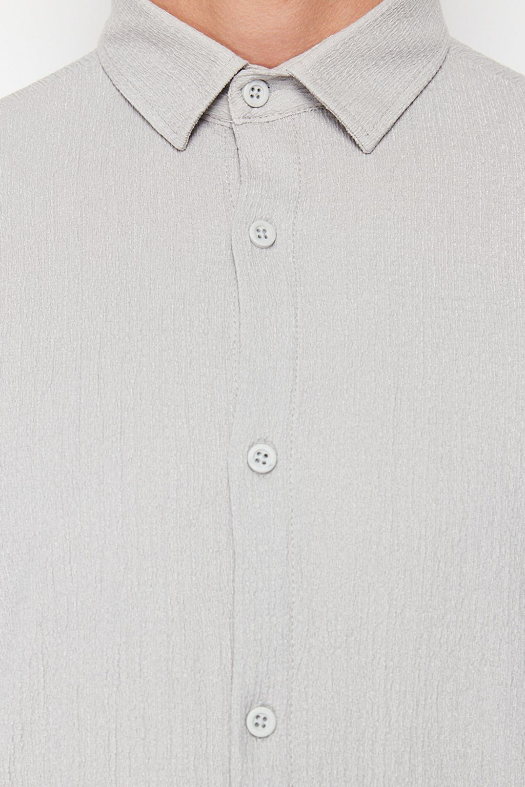 TRENDYOL MAN Haki Regular Fit K?sa Kol Yazl?k Dokulu Burumcuk Orme Gomlek TMNSS23GO00055 - Trendyolmilla фото 42