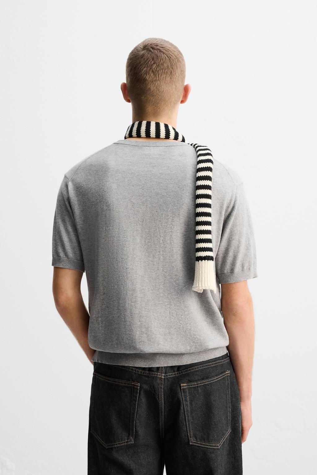 LIMITED EDITION COTTON BLEND KNIT T-SHIRT - Zara фото 6