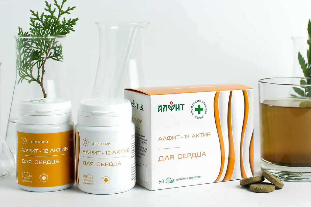 Алфит-актив 12 (для сердца) БАД в брикетах Алфит 5790