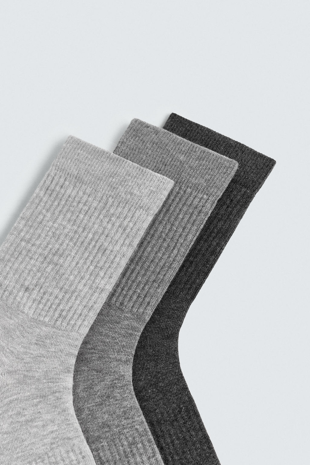 CALCETINES RIB PACK 3 / Gris - Zara фото 3