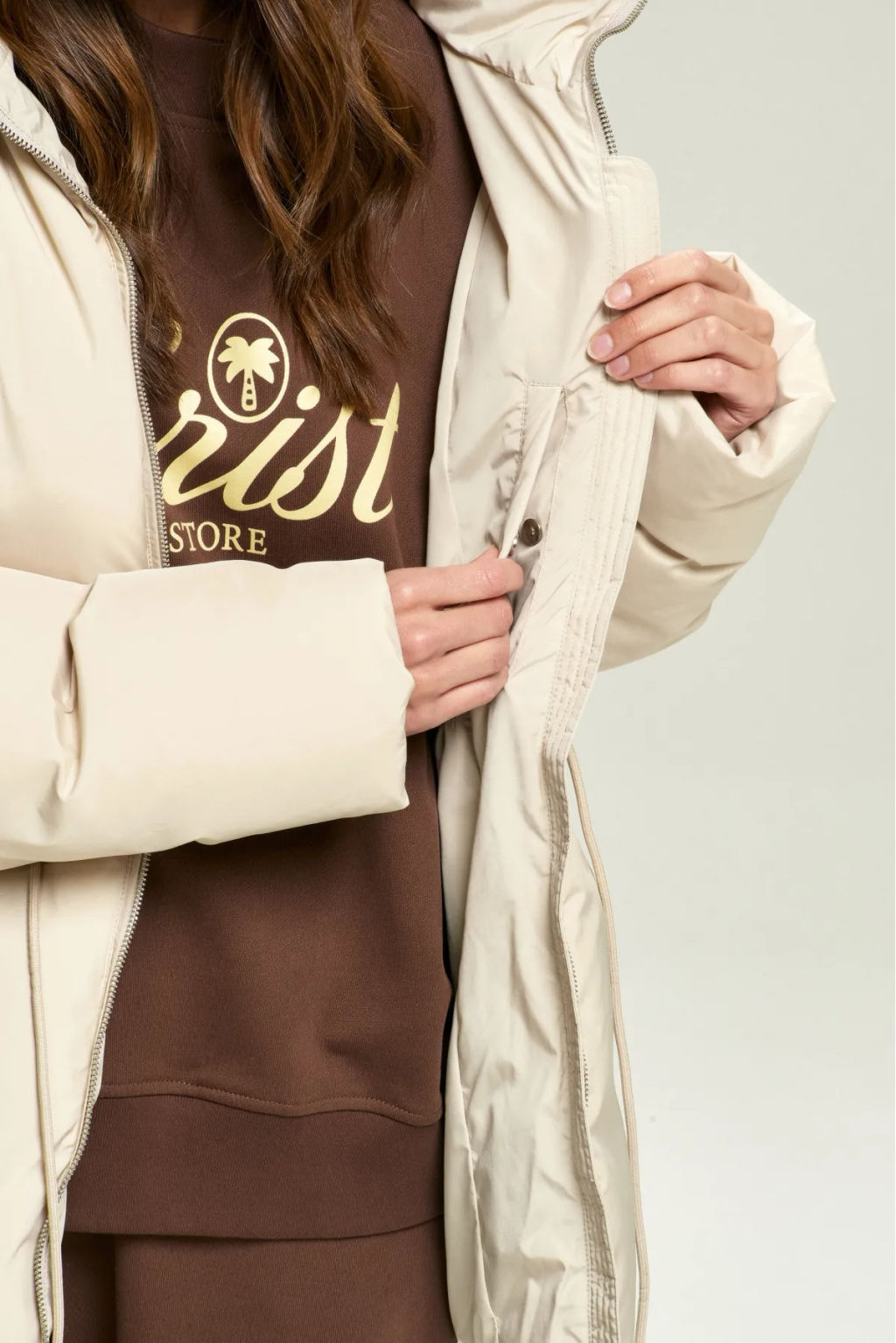 Пуховик на кулиске Ivory - Erist store фото 4