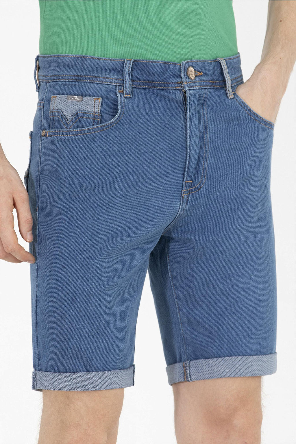 U. S. Polo Assn Мужские синие джинсовые шорты - U.s. polo assn фото 12
