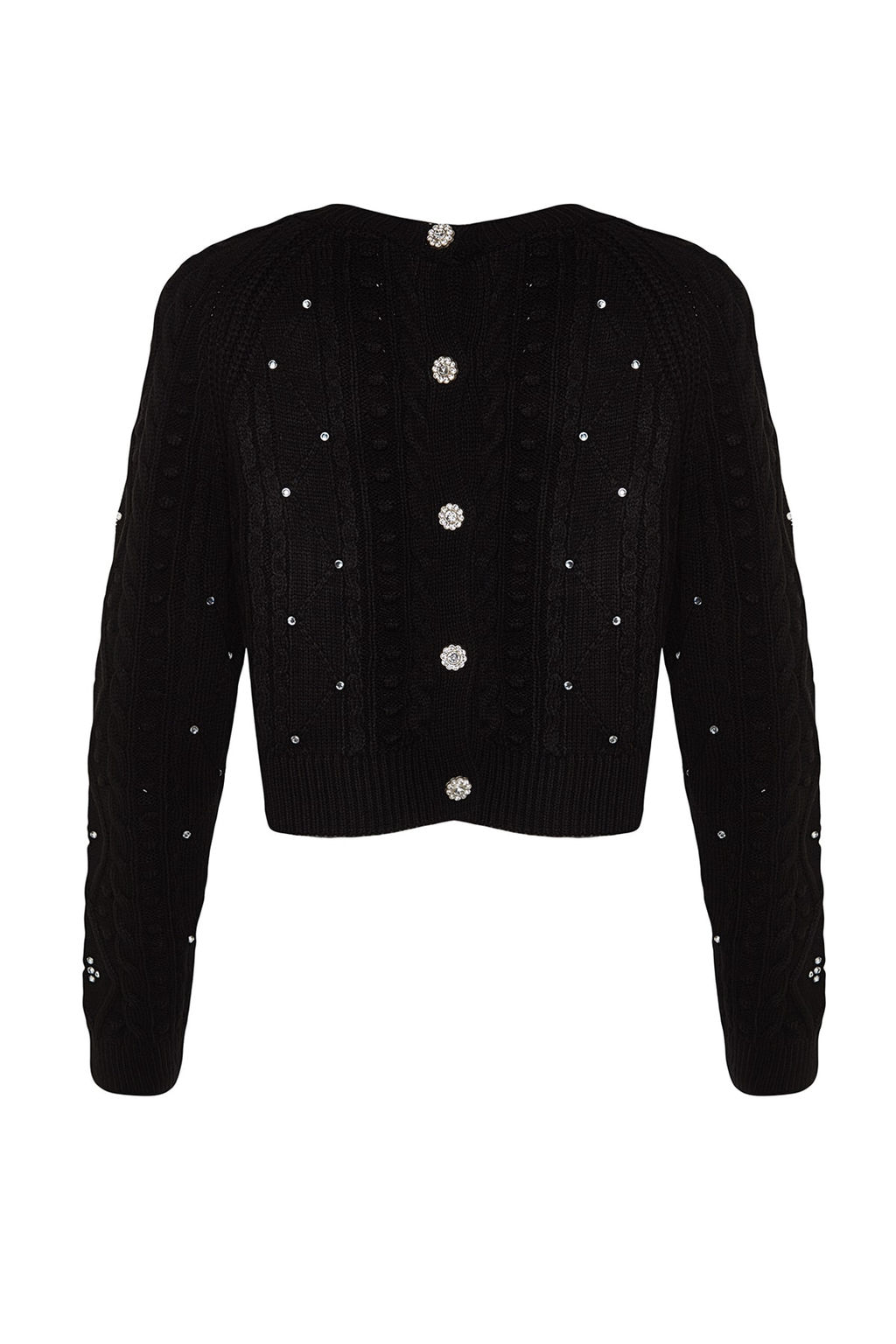 Siyah Cift Tarafl? Kullan?labilen Triko Kazak-H?rka TWOAW24KZ00144