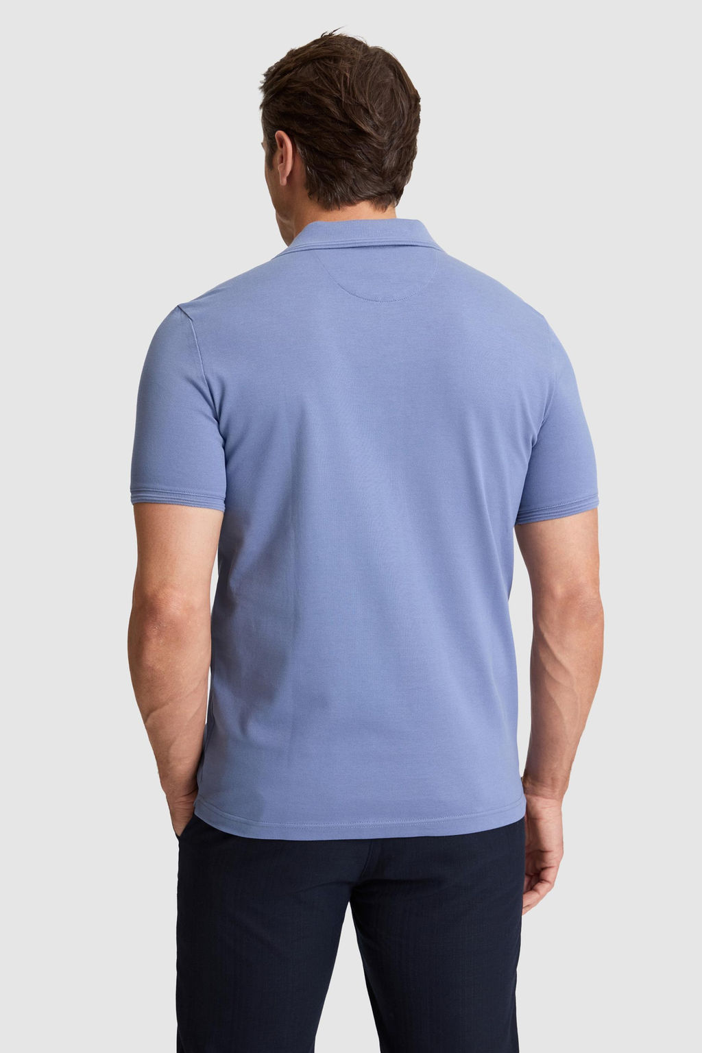 Erkek _ndigo Regular Fit Polo Yaka Basic Ti__rt - U.s. polo assn фото 5